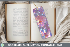 GorgeousFlowers 01 Holographic Bookmark design.