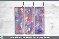 GorgeousFlowers 01 Holographic Tumbler design.