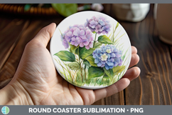 GorgeousFlowers 01 Round Coaster design.