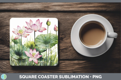 GorgeousFlowers 01 Square Coaster design.