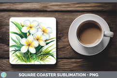 GorgeousFlowers 01 Square Coaster design.
