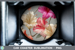 GorgeousFlowers 01 Pretty Car Coaster design.