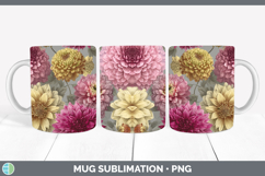 GorgeousFlowers 01 Pretty Mug Wrap design.