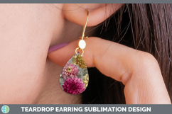 GorgeousFlowers 01 Pretty Teardrop Earrings design.