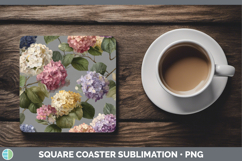 GorgeousFlowers 01 Pretty Square Coaster design.