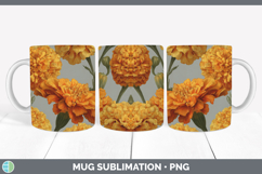 GorgeousFlowers 01 Pretty Mug Wrap design.