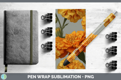 GorgeousFlowers 01 Pretty Pen Wrap design.