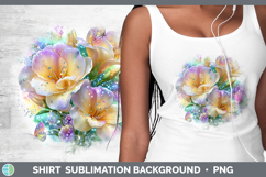 GorgeousFlowers 01 Rainbow Summer Shirt design.