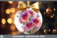 GorgeousFlowers 01 Rainbow Summer Ornament design.