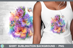 GorgeousFlowers 01 Rainbow Summer Shirt design.