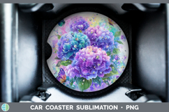 GorgeousFlowers 01 Rainbow Summer Car Coaster design.