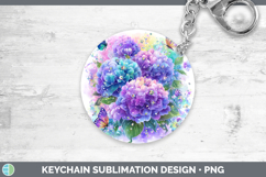 GorgeousFlowers 01 Rainbow Summer Keychain design.