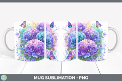 GorgeousFlowers 01 Rainbow Summer Mug Wrap design.