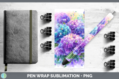 GorgeousFlowers 01 Rainbow Summer Pen Wrap design.