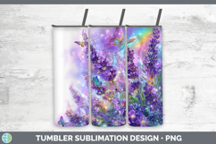 GorgeousFlowers 01 Rainbow Summer Tumbler design.