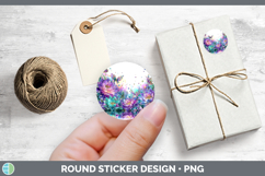 GorgeousFlowers 01 Rainbow Summer Stickers design.