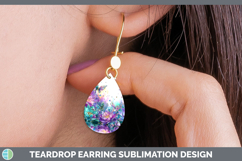 GorgeousFlowers 01 Rainbow Summer Teardrop Earrings design.