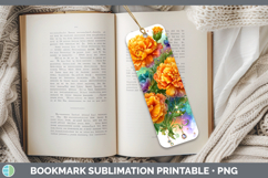 GorgeousFlowers 01 Rainbow Summer Bookmark design.