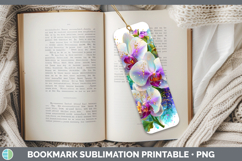 GorgeousFlowers 01 Rainbow Summer Bookmark design.
