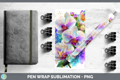 GorgeousFlowers 01 Rainbow Summer Pen Wrap design.