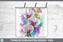 GorgeousFlowers 01 Rainbow Summer Tumbler design.