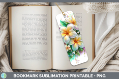 GorgeousFlowers 01 Rainbow Summer Bookmark design.