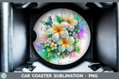 GorgeousFlowers 01 Rainbow Summer Car Coaster design.