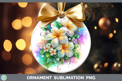 GorgeousFlowers 01 Rainbow Summer Ornament design.