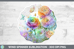 GorgeousFlowers 01 Rainbow Summer Wind Spinner design.