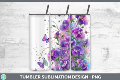 GorgeousFlowers 01 Rainbow Summer Tumbler design.
