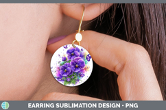GorgeousFlowers 01 Rainbow Summer Round Earrings design.