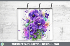 GorgeousFlowers 01 Rainbow Summer Tumbler design.