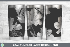 GorgeousFlowers 01 Seamless Laser 20oz Tumbler design.