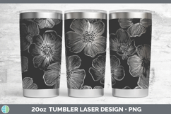 GorgeousFlowers 01 Seamless Laser 20oz Tumbler design.