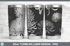 GorgeousFlowers 01 Seamless Laser 20oz Tumbler design.