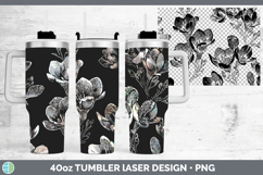 GorgeousFlowers 01 Seamless Laser 40oz Tumbler design.