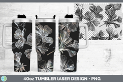 GorgeousFlowers 01 Seamless Laser 40oz Tumbler design.