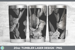 GorgeousFlowers 01 Seamless Laser 20oz Tumbler design.