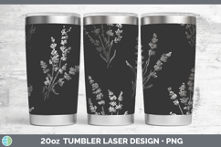 GorgeousFlowers 01 Seamless Laser 20oz Tumbler design.