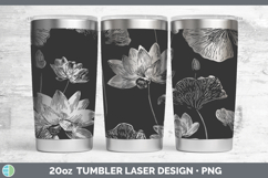 GorgeousFlowers 01 Seamless Laser 20oz Tumbler design.