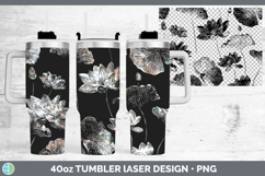GorgeousFlowers 01 Seamless Laser 40oz Tumbler design.