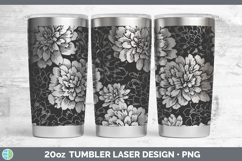 GorgeousFlowers 01 Seamless Laser 20oz Tumbler design.