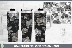 GorgeousFlowers 01 Seamless Laser 40oz Tumbler design.
