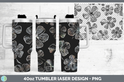 GorgeousFlowers 01 Seamless Laser 40oz Tumbler design.