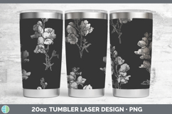 GorgeousFlowers 01 Seamless Laser 20oz Tumbler design.