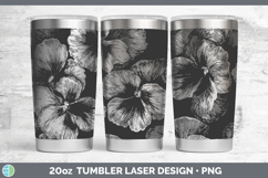 GorgeousFlowers 01 Seamless Laser 20oz Tumbler design.