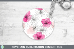 GorgeousFlowers 01 Simple Keychain design.