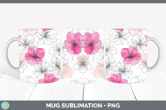 GorgeousFlowers 01 Simple Mug Wrap design.