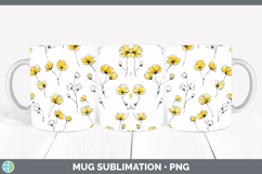 GorgeousFlowers 01 Simple Mug Wrap design.