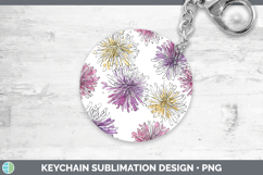 GorgeousFlowers 01 Simple Keychain design.